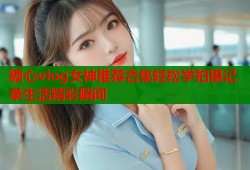 糖心vlog女神推荐合集轻松学拍摄记录生活精彩瞬间