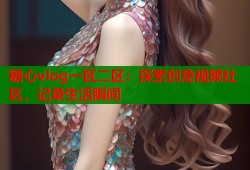 糖心vlog一区二区：探索创意视频社区，记录生活瞬间
